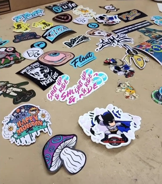 Floatworld sticker package